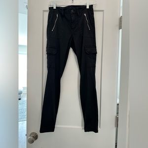 Level 99 black skinny cargo pants